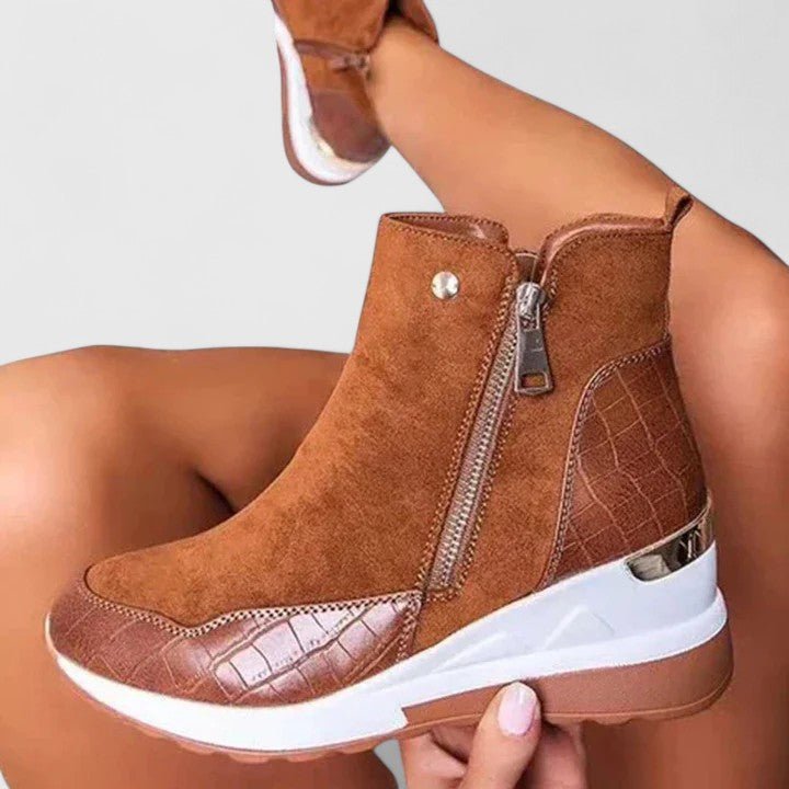 Emma | Comfortable And Stylish Orthopedic Wedge Ankle Boots