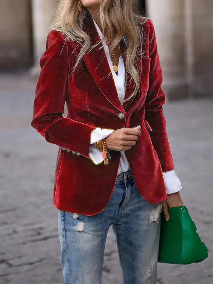 Sophia | Comfortable And Luxurious Women's Velvet Blazer