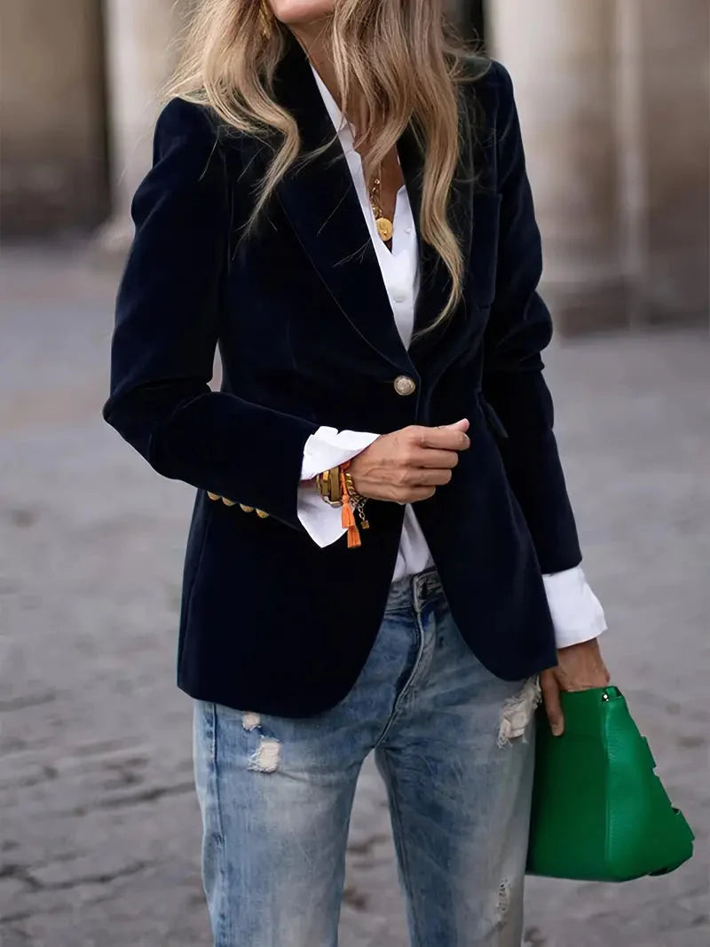 Sophia | Comfortable And Luxurious Women's Velvet Blazer