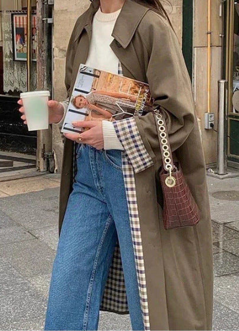 Laura | Schicker und bequemer oversized karierter Trenchcoat