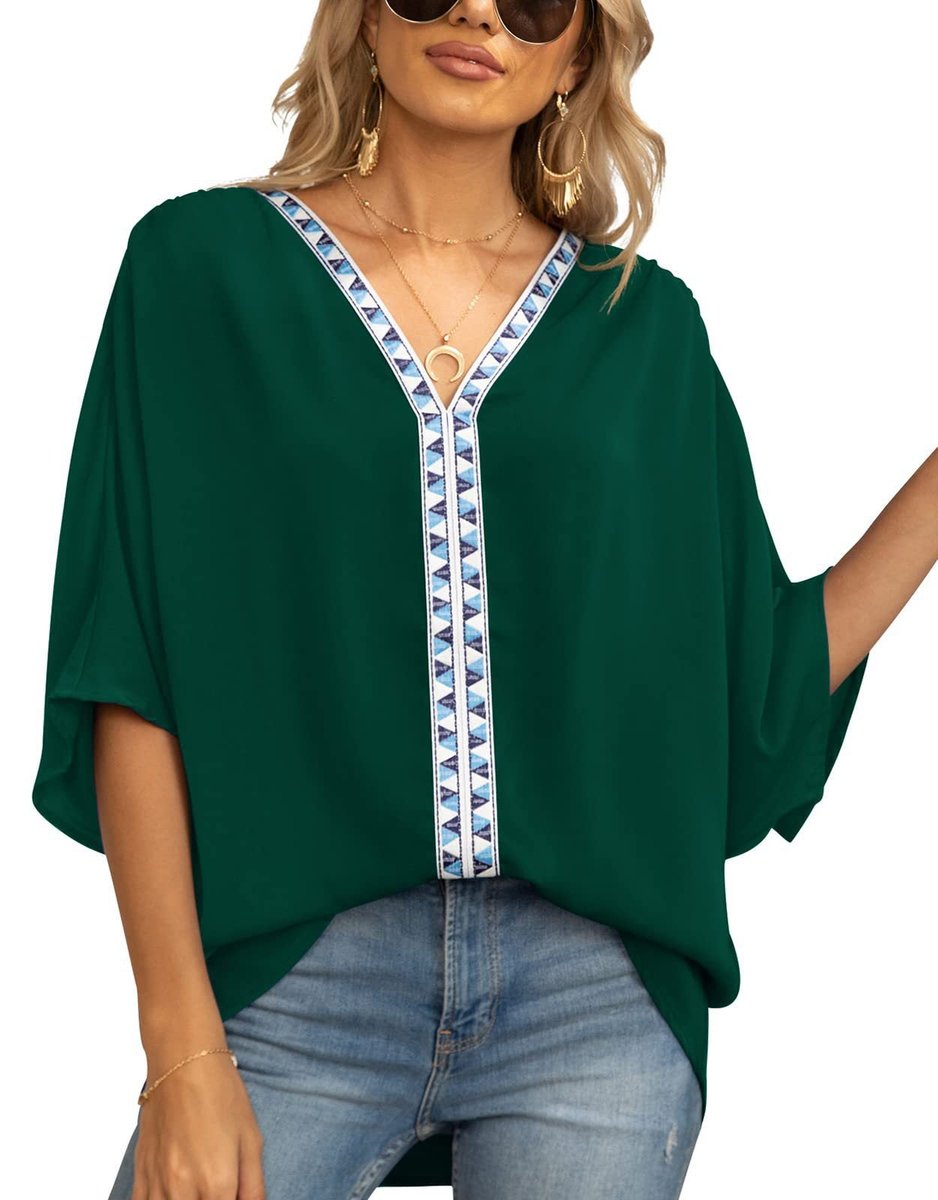 Emily | Top a tunica casual e confortevole con ricami