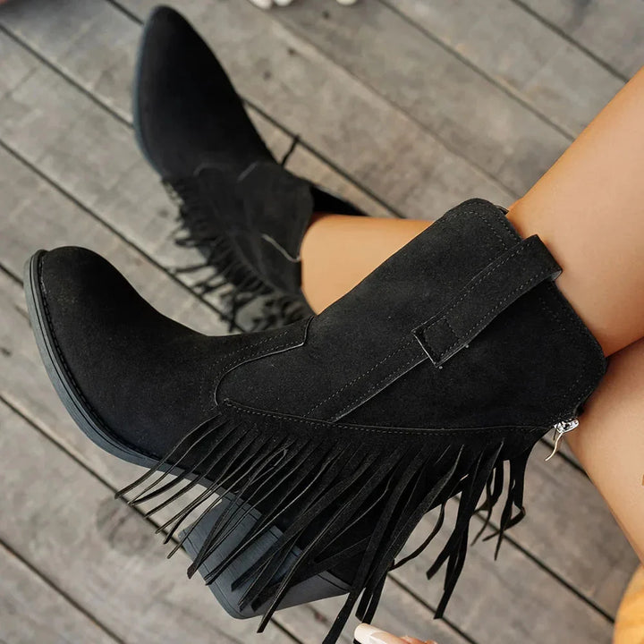 Grace | Bottes de cowboy western chic à franges