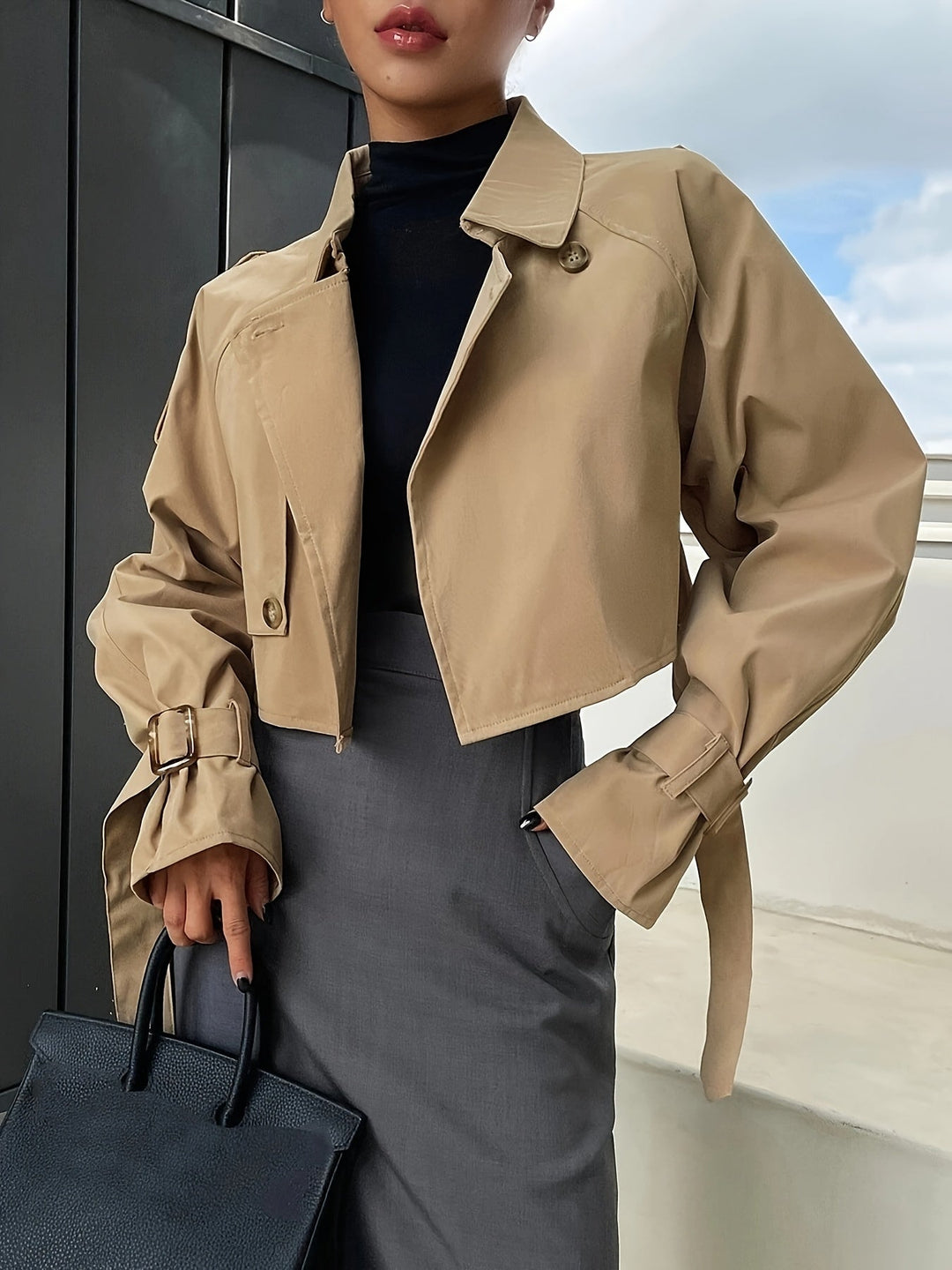 Sofia | Schicker und moderner kurzer Trenchcoat