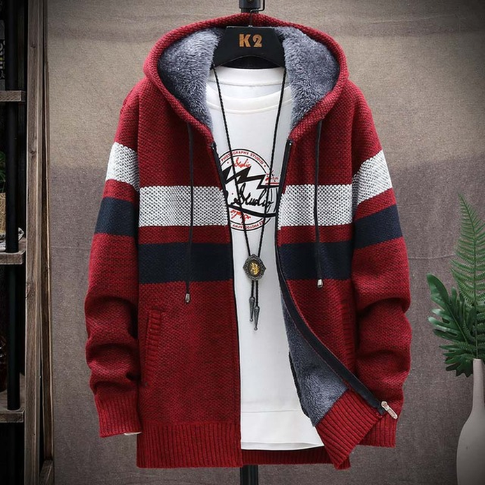 Nathan | Gilet cardigan classique et élégant en coton pour tous les jours