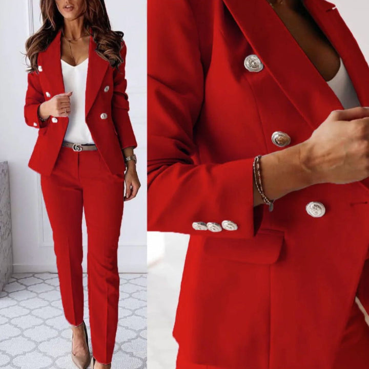 Julia | Modern And Stylish Double Breasted Blazer Set