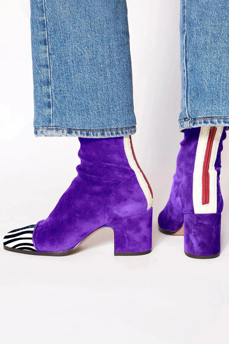 Aurora | Bold Leopard-Accented Block-Heel Ankle Boots