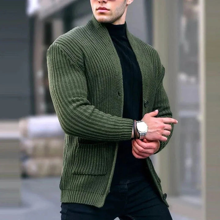 Victor | Gilet cardigan en maille moderne et décontracté