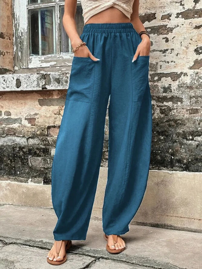 Nora | Pantalon palazzo décontracté et fluide à jambes larges