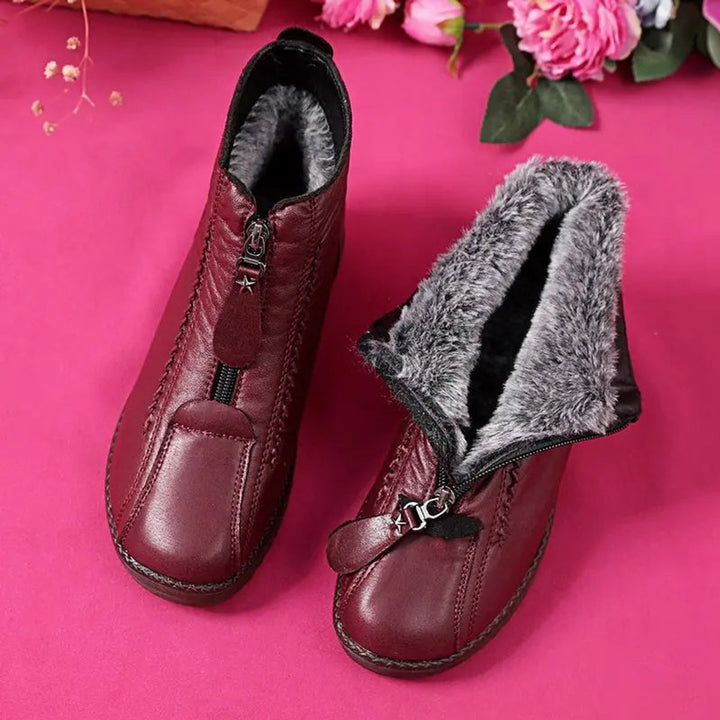Freya | Bottines d’hiver douillettes et confortables doublées de polaire