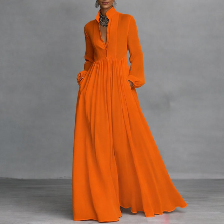Clara | Versatile and Comfortable Long-Sleeved Maxi Dress