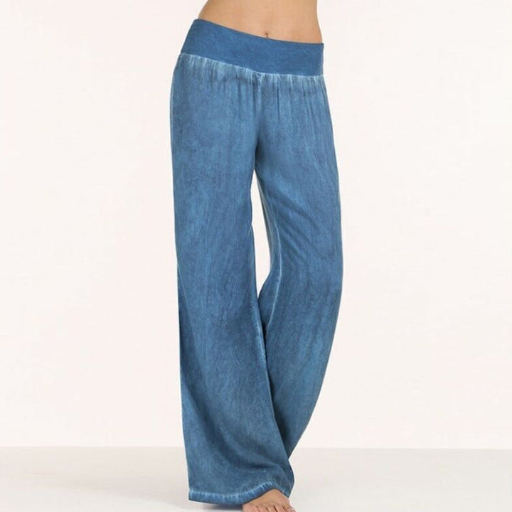 Maya | Pantalon décontracté, douillet et confortable à jambes larges