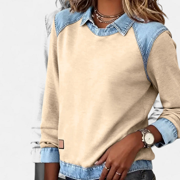 Isabella | Modern And Comfortable Long-Sleeve Knit Sweatshirt