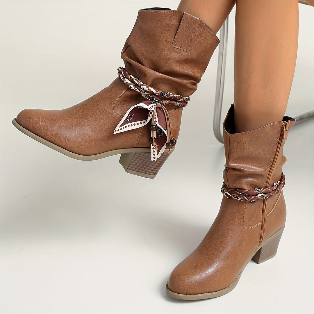 Sophia | Elegant And Stylish Slouch Ankle Boots