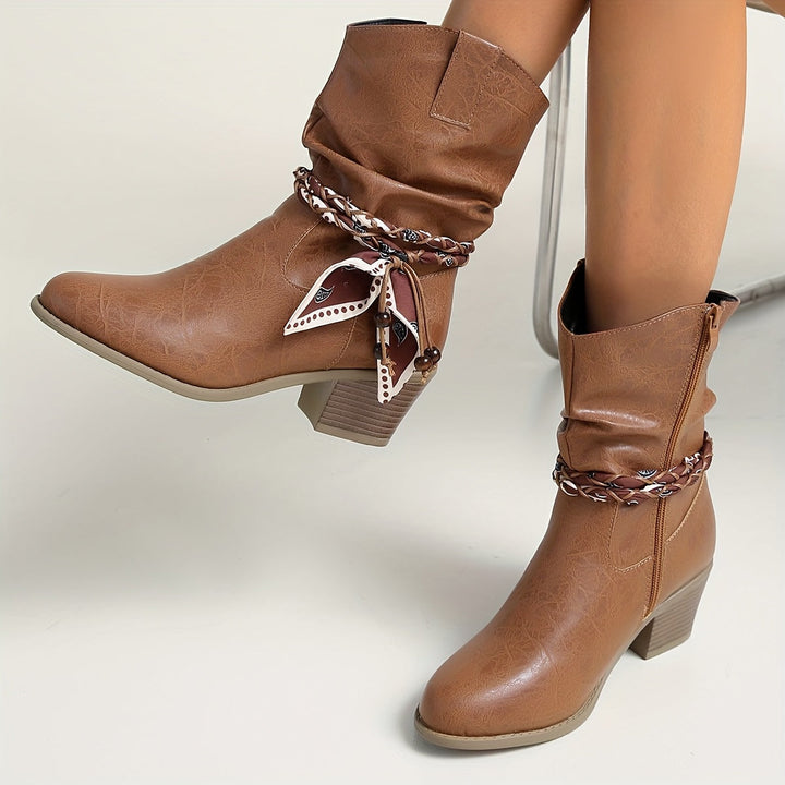 Sophia | Elegant And Stylish Slouch Ankle Boots