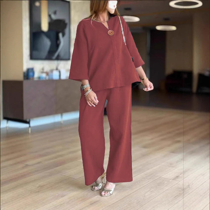 Elizabeth | Ensemble élégant et confortable composé d’une tunique et d’un pantalon large