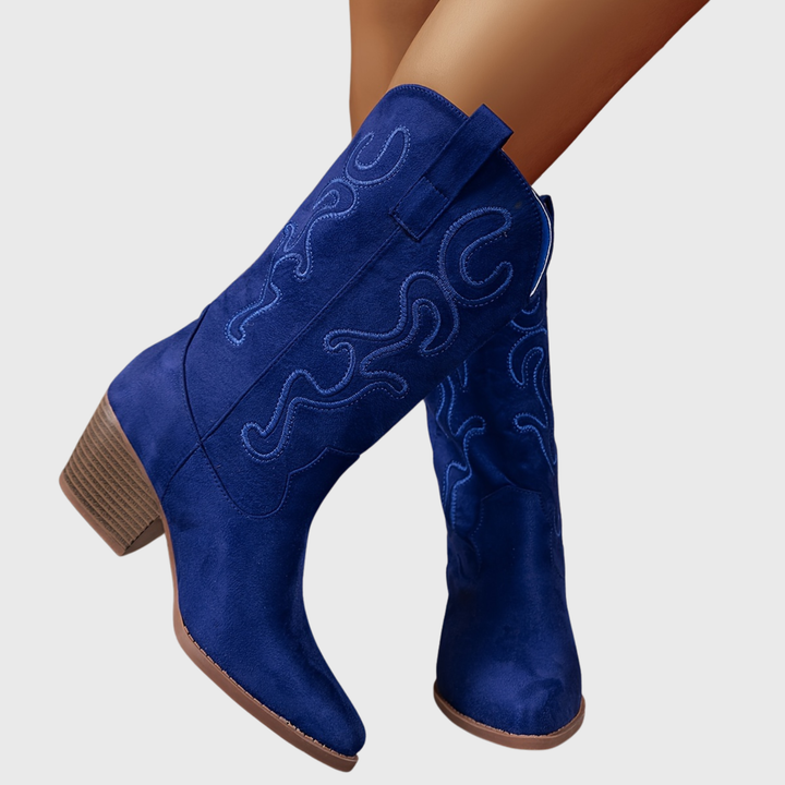 Aurelia | Comfortable And Stylish Wide Calf Cowboy Boots