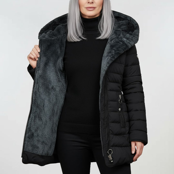 Clara | Warme und stilvolle wasserdichte Winterjacke