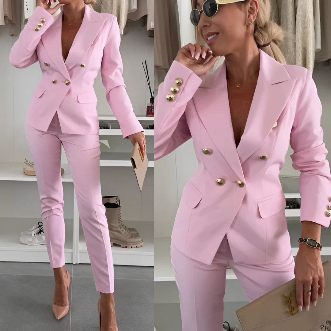 Julia | Modern And Stylish Double Breasted Blazer Set