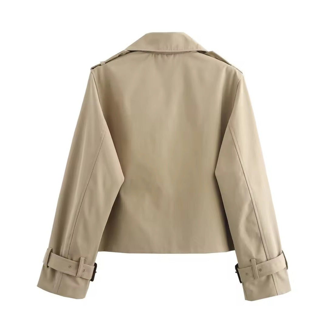 Sophie | Trench-coat croisé court, moderne