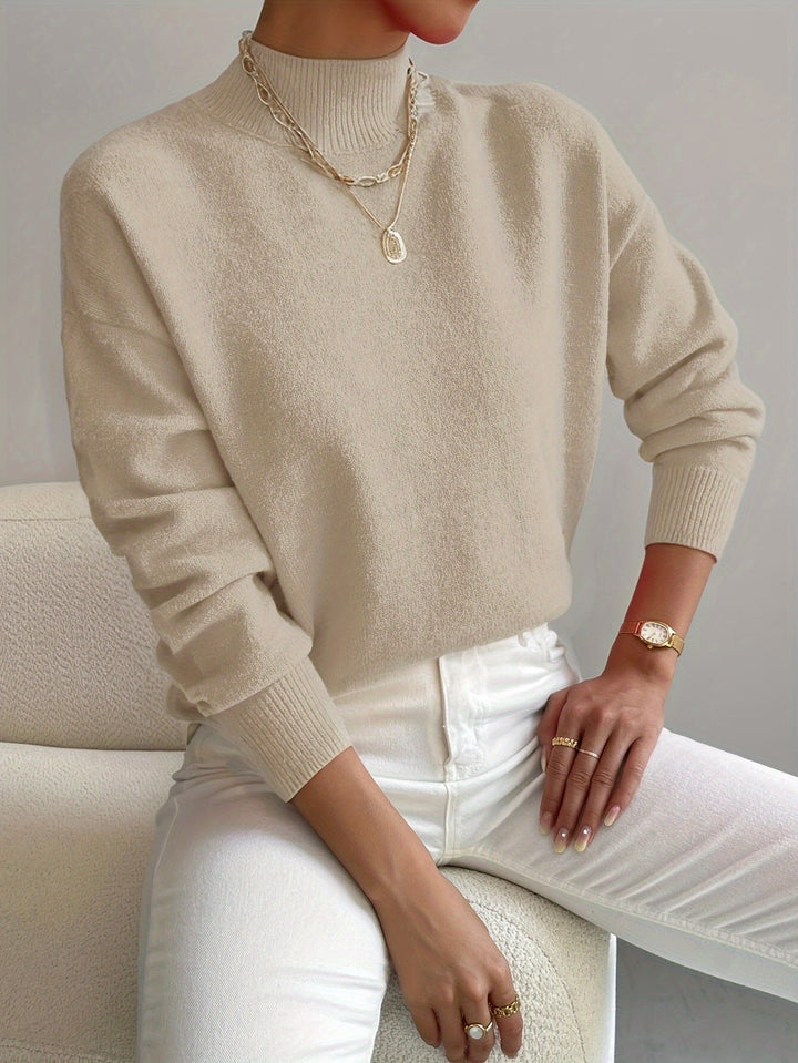 Elena | Elegant And Comfortable Turtleneck Knit Sweater
