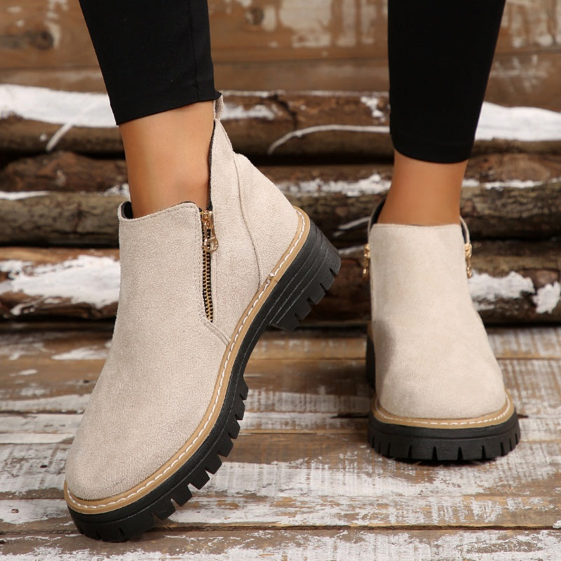 Mirelle | Modern Chunky Platform Ankle Boots