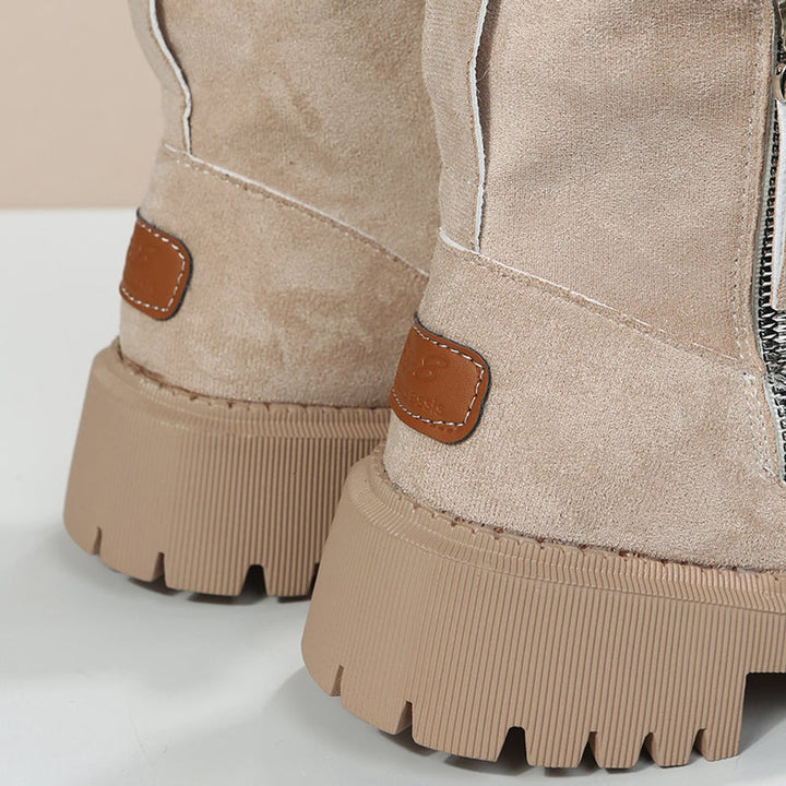 Nova | Chic and Cozy  Slip-On Winter Ankle Boots