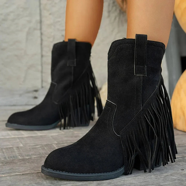 Grace | Bottes de cowboy western chic à franges