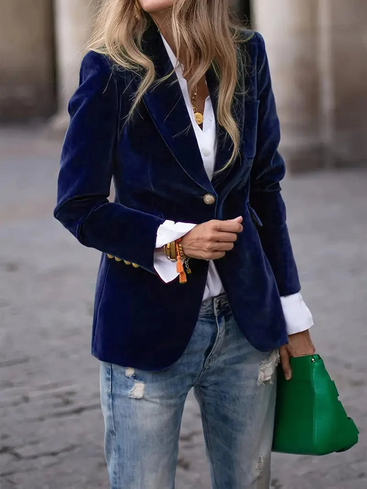 Sophia | Comfortable And Luxurious Women's Velvet Blazer