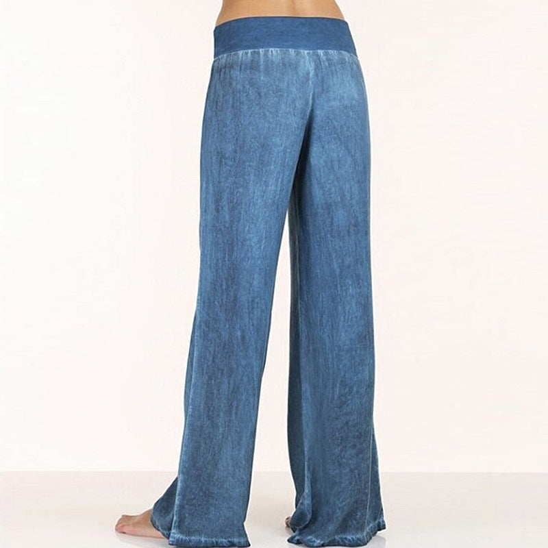 Maya | Pantalon décontracté, douillet et confortable à jambes larges