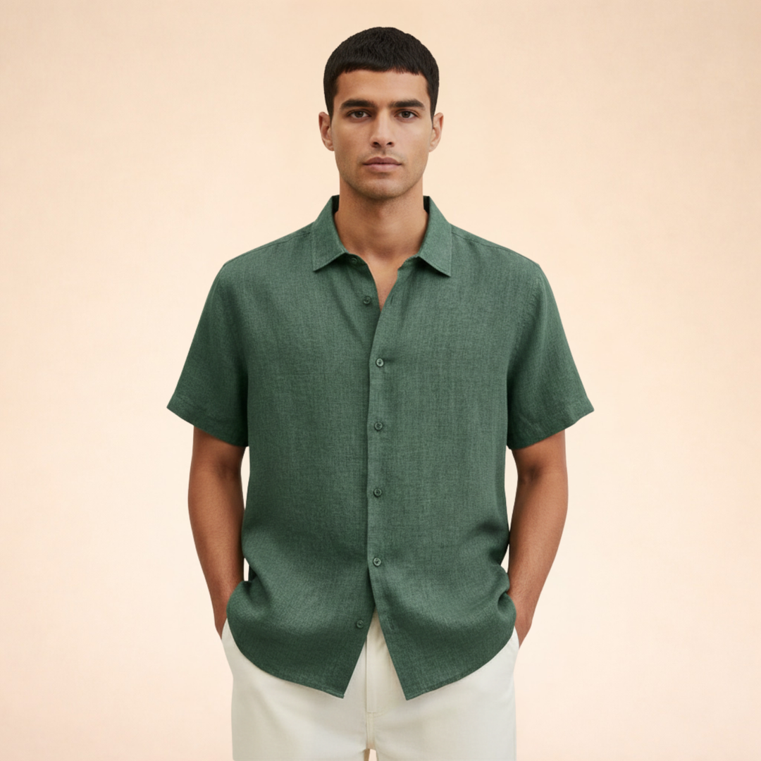 Elegant And Breathable Men’s Linen Shirt