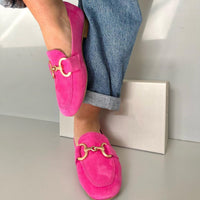 Elena | Elegant And Refined Gold-Accent Loafers