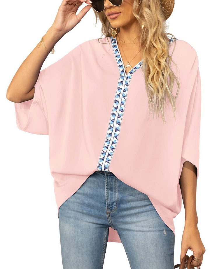 Emily | Top a tunica casual e confortevole con ricami