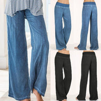 Maya | Pantalon décontracté, douillet et confortable à jambes larges