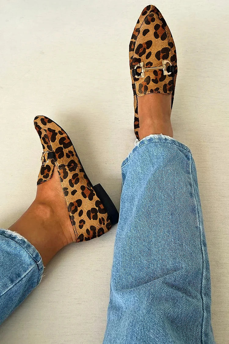 Clara | Elegant And Modern Metallic Detail Loafers