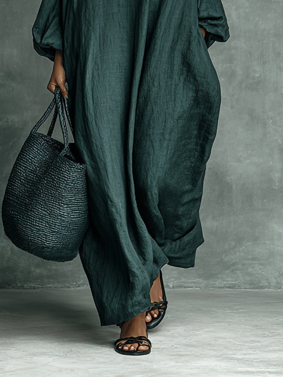 Eleanor | Elegant And Feminine Embroidered Long-Sleeved Maxi Dress