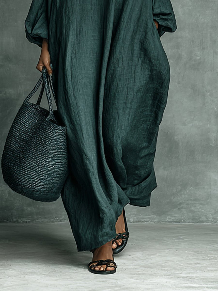 Eleanor | Elegant And Feminine Embroidered Long-Sleeved Maxi Dress