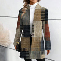 Isabella | Elegant And Classic Patterned Blazer Coat
