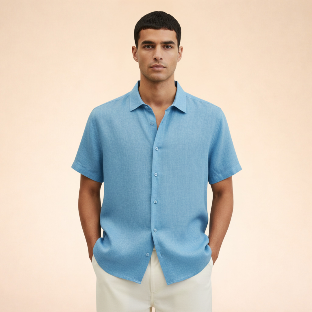 Elegant And Breathable Men’s Linen Shirt
