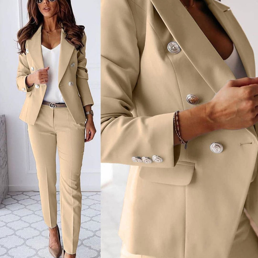 Julia | Modern And Stylish Double Breasted Blazer Set
