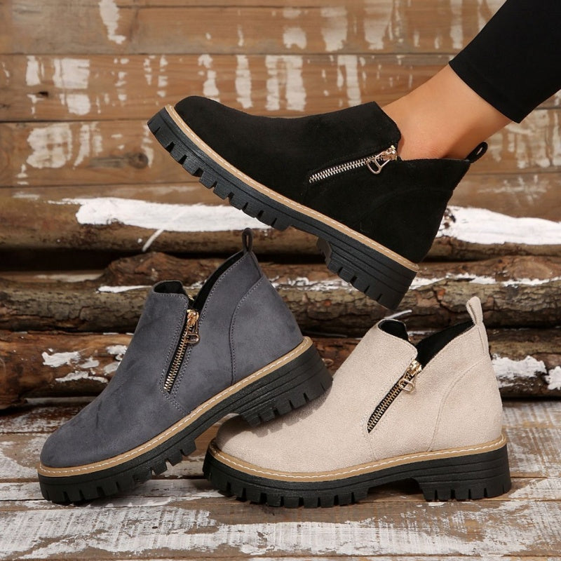 Mirelle | Modern Chunky Platform Ankle Boots