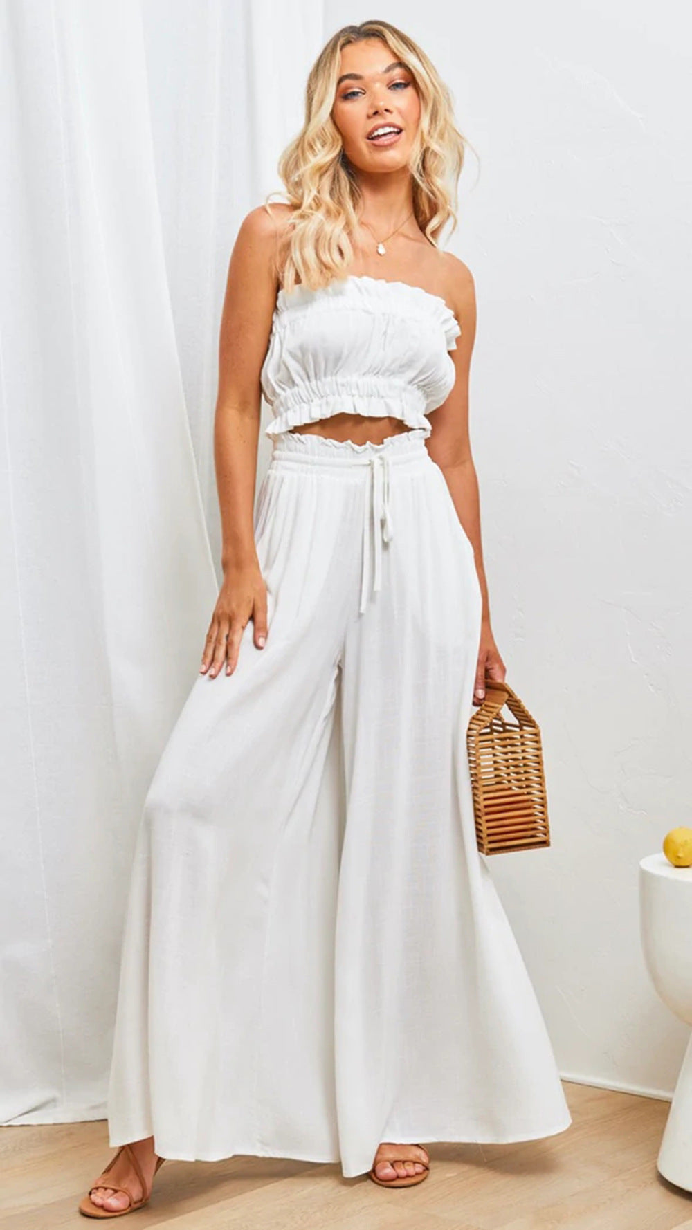 Stella | Pantalon palazzo léger et confortable à jambes larges