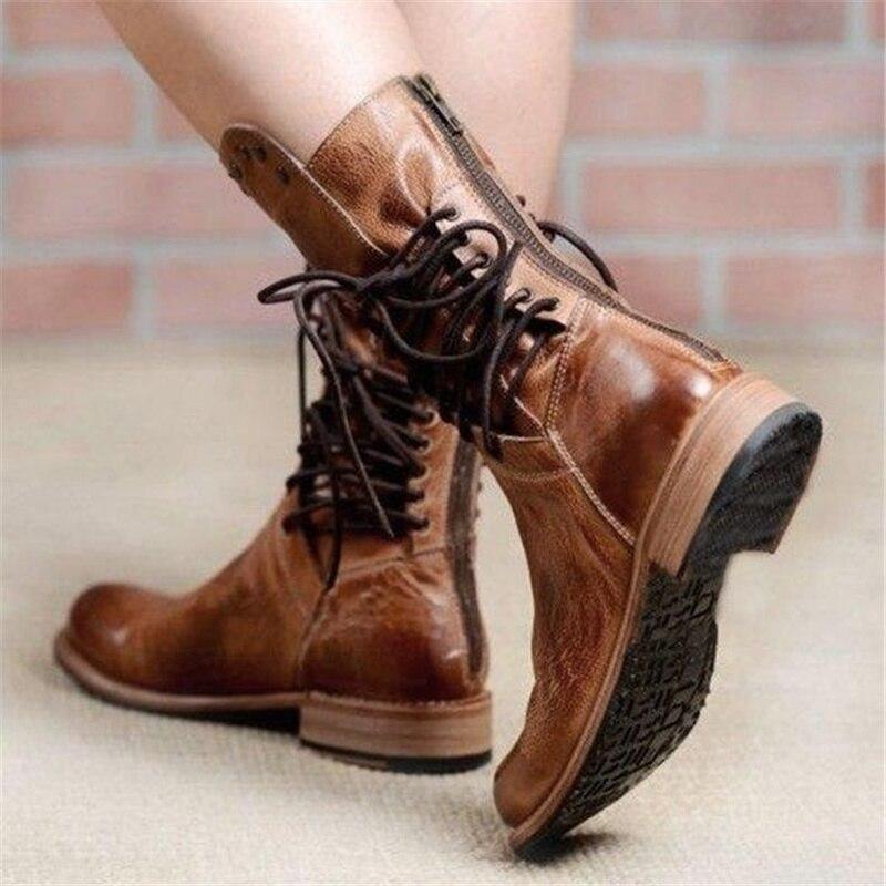 Sienna | Rustic Western Lace-Up Ankle Boots