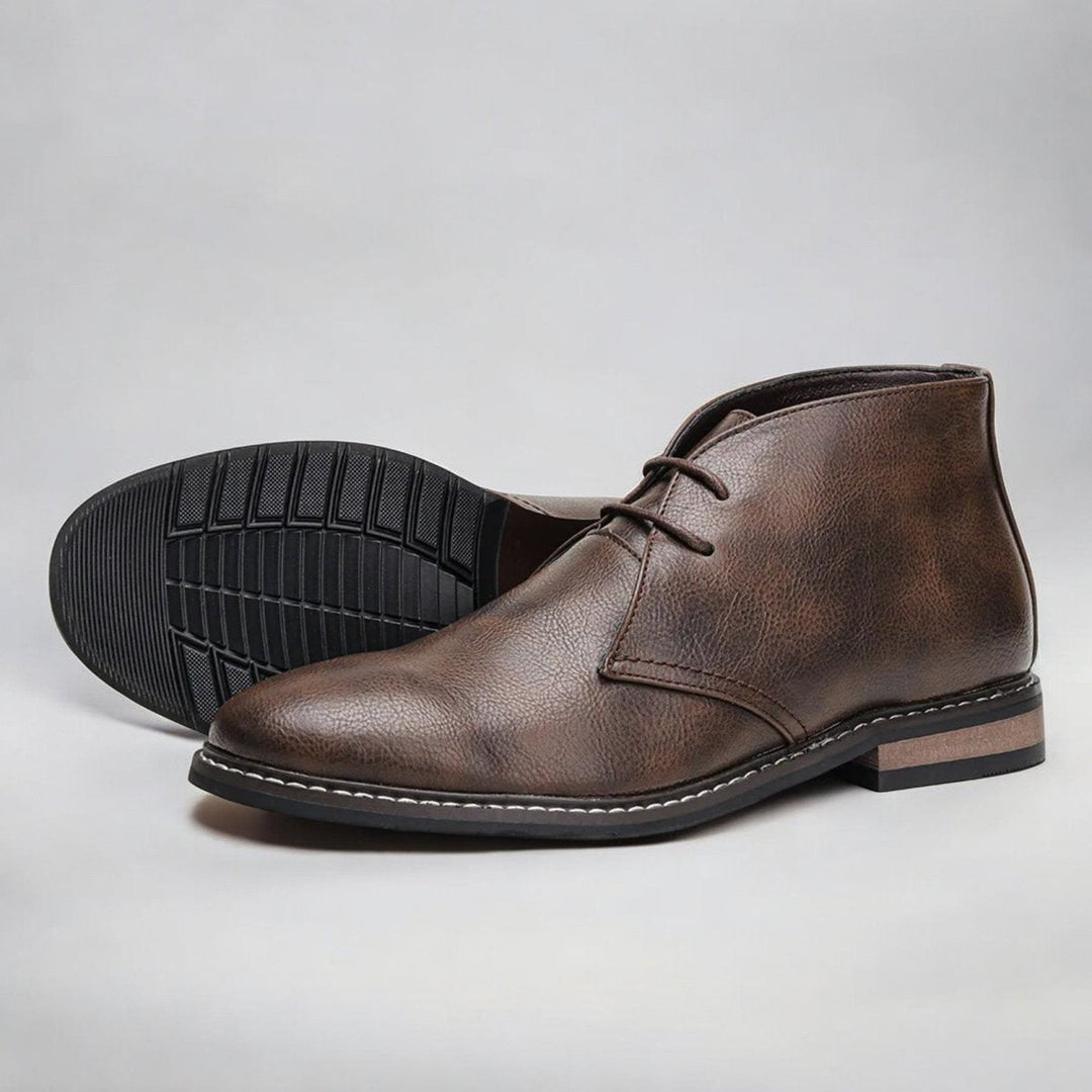 Marcus | Refined And Supportive Orthopedic Leather Chukka Men Boots