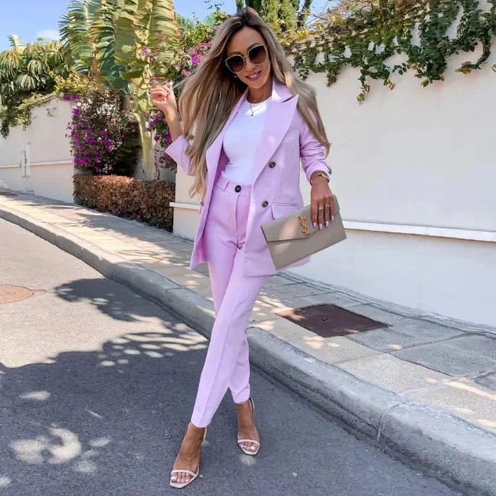 Victoria | Ensemble deux pièces soigné avec blazer et pantalon