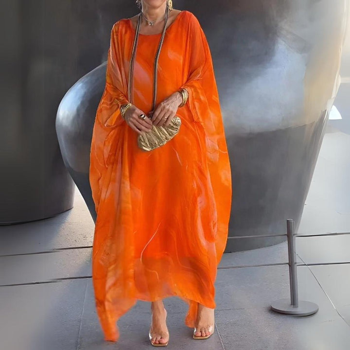 Emily | Elegant And Flowing Long-Sleeved Maxi Dress