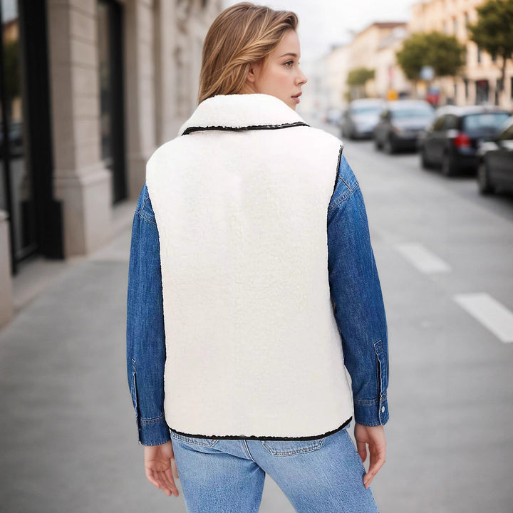 Emma | Gilet sans manches élégant et douillet en bouclé