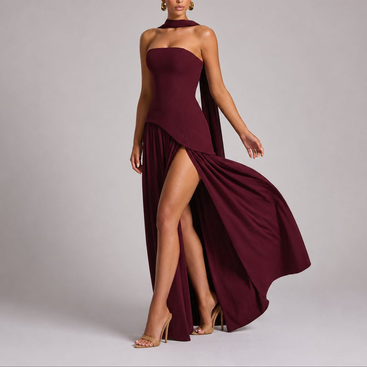 Emma | Robe longue élégante et éblouissante pour mariage d’automne