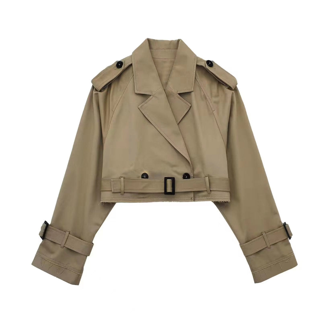 Sophia | Trench-coat court ajusté, élégant et polyvalent