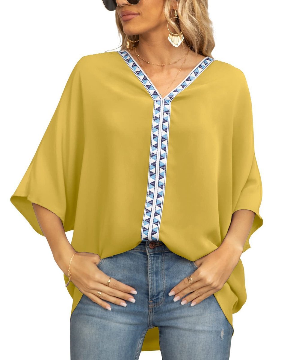 Emily | Top a tunica casual e confortevole con ricami