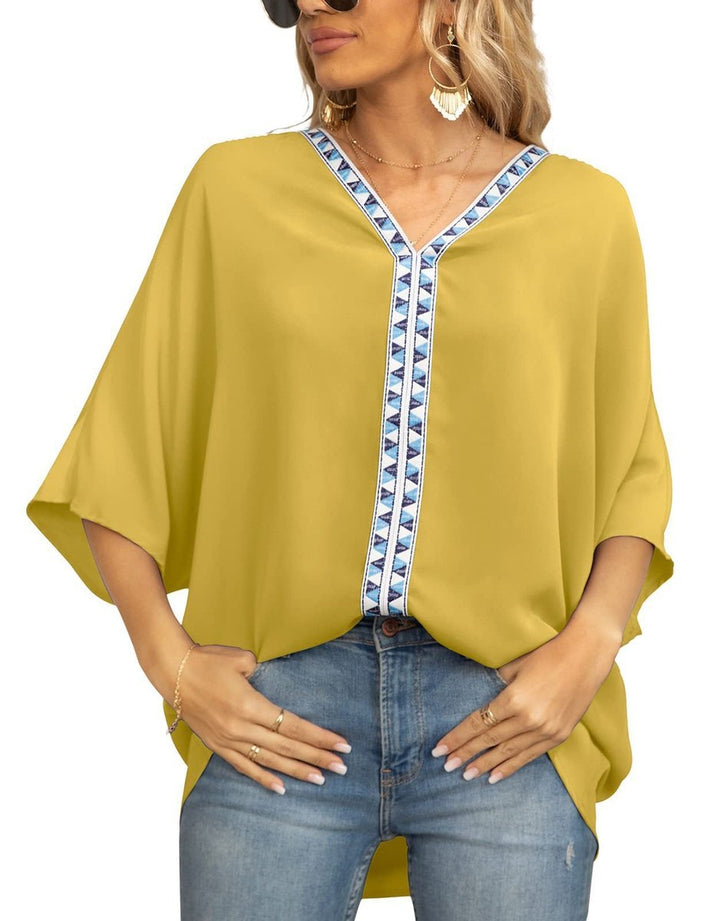 Emily | Top a tunica casual e confortevole con ricami